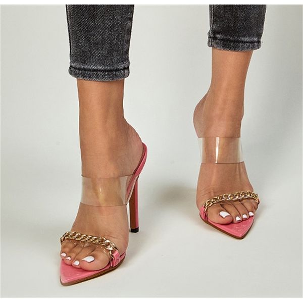 dress shoes ltarta women's heels sandals pink new pvc metal chain pointed-toe 35-42 size high cool slippers jxq sdbi, Black
dress shoes ltarta women's heels sandals pink new pvc metal chain pointed-toe 35-42 size high cool slippers jxq sdbi, Black