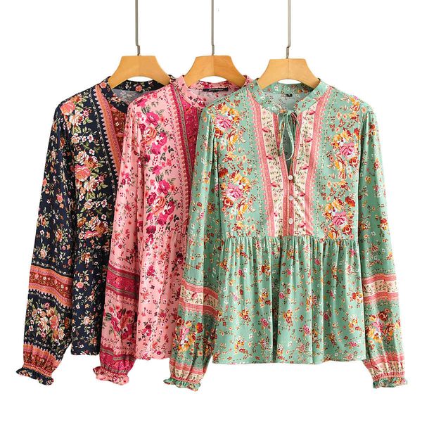 women's blouses & shirts women spring 2021 new cotton long sleeve floral print bohemian beach drawstring loose casual holiday, White
women's blouses & shirts women spring 2021 new cotton long sleeve floral print bohemian beach drawstring loose casual holiday, White