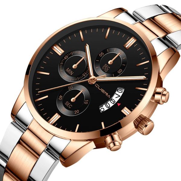 wristwatches 2021 men's watch business simple fashion military stainless steel analog date sport quartz wrist relogio masculino, Slivery;brown
wristwatches 2021 men's watch business simple fashion military stainless steel analog date sport quartz wrist relogio masculino, Slivery;brown
