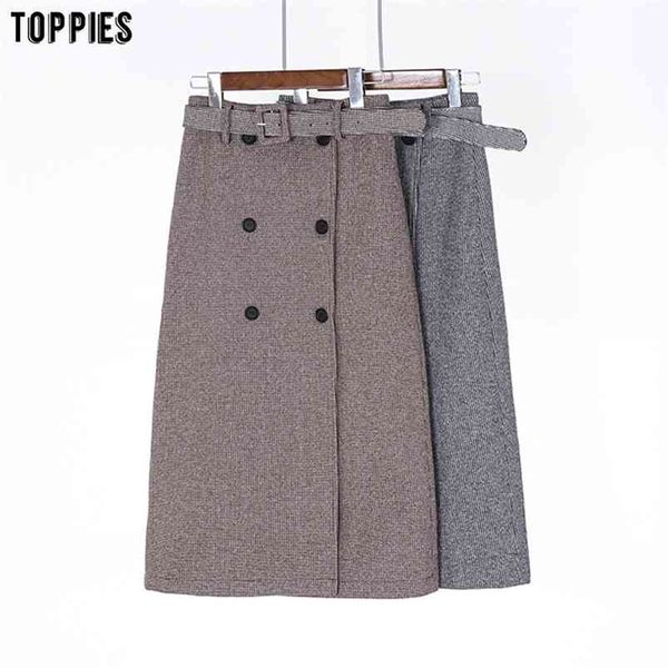 autumn winter women plaid midi skirts high waist woolen front double breasted streetwear 210421, Black
autumn winter women plaid midi skirts high waist woolen front double breasted streetwear 210421, Black