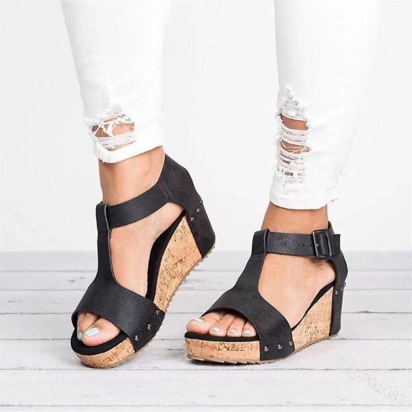 women sandals buckle wedges shoes casual high heels summer 2021 open toe fish head platform ankle 25, Black
women sandals buckle wedges shoes casual high heels summer 2021 open toe fish head platform ankle 25, Black