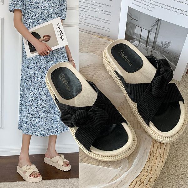slippers flat sandels for women summer slipper butterfly knot design fashion platform shoes lightweight breathable woman beach, Black
slippers flat sandels for women summer slipper butterfly knot design fashion platform shoes lightweight breathable woman beach, Black