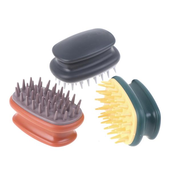 hair brushes 1pc handheld silicone scalp shampoo massage brush clean bath shower cleaning comb washing massager, Silver
hair brushes 1pc handheld silicone scalp shampoo massage brush clean bath shower cleaning comb washing massager, Silver