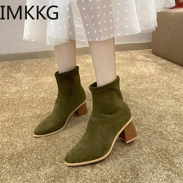 boots women british style flock velvet stretch casual fashion internal leather european and american all match, Black
boots women british style flock velvet stretch casual fashion internal leather european and american all match, Black