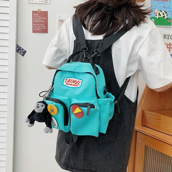 backpack harajuku japanese mini blue badge uninwanterproof bagpack mutifunction travel messenger bag withe orangutan pendant
backpack harajuku japanese mini blue badge uninwanterproof bagpack mutifunction travel messenger bag withe orangutan pendant