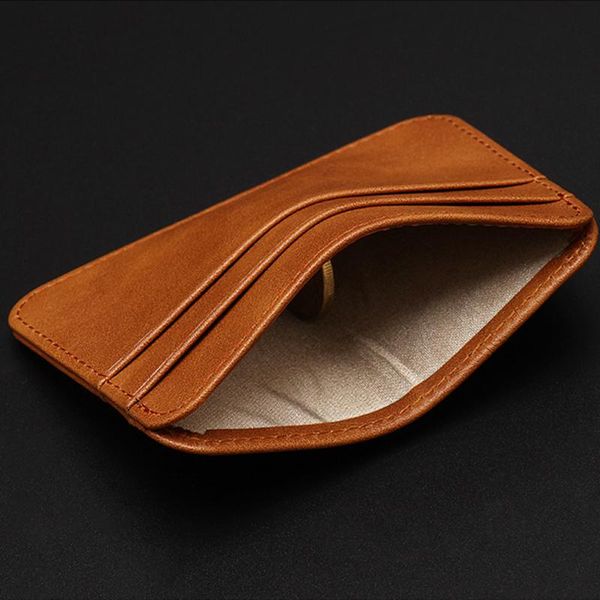 card holders fashion slim minimalist wallet pu leather holder short purse id candy color bank 5 slots, Brown;gray
card holders fashion slim minimalist wallet pu leather holder short purse id candy color bank 5 slots, Brown;gray