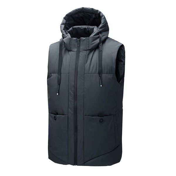 men's vests winter jackets warm thicken multi-pocket vest zip cardigan sleeveless cotton hooded with pocket waistcoat, Black;white
men's vests winter jackets warm thicken multi-pocket vest zip cardigan sleeveless cotton hooded with pocket waistcoat, Black;white