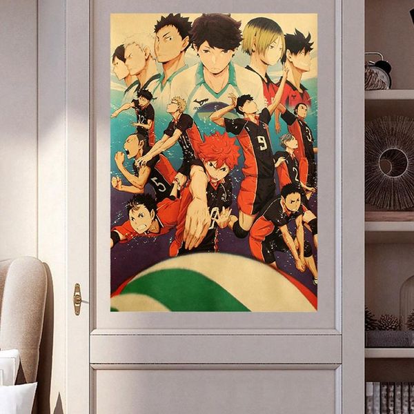 paintings 1 pcs vintage japanese anime haikyuu retro poster paper high wallpaper home room wall door decoration 35*50.5cm
paintings 1 pcs vintage japanese anime haikyuu retro poster paper high wallpaper home room wall door decoration 35*50.5cm