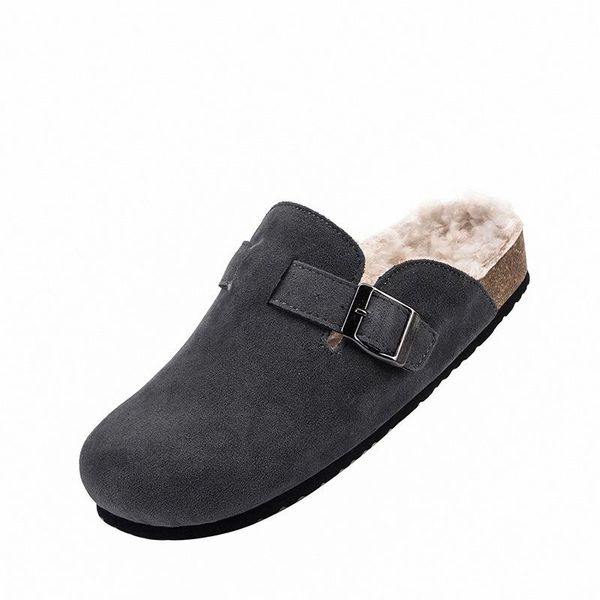 slippers winter wool cork sandals woman closed toe plush mules slides plus size 44 home buckle strap flats fur shoes cozy, Black
slippers winter wool cork sandals woman closed toe plush mules slides plus size 44 home buckle strap flats fur shoes cozy, Black