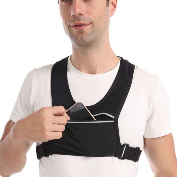 running jerseys vest chest phone holder reflective workout gear sport water bag backpack cycling trail hydration knapsack rucksack, Black;blue
running jerseys vest chest phone holder reflective workout gear sport water bag backpack cycling trail hydration knapsack rucksack, Black;blue