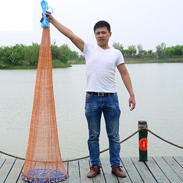 3m-7.2m usa cast net easy throw catch fishing outdoor hunting hand network small mesh trap with ring accessories
3m-7.2m usa cast net easy throw catch fishing outdoor hunting hand network small mesh trap with ring accessories