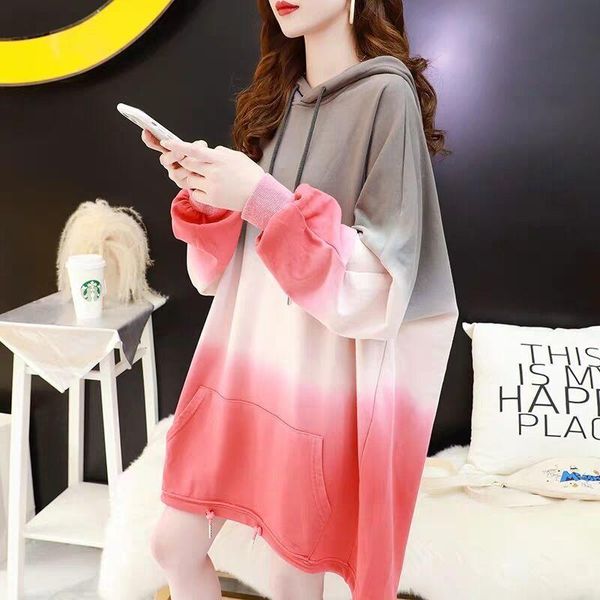 women's hoodies & sweatshirts spring autumn women coats knitted female loose clothing mid-long sweatershirt ins outerwear pullovers, Black
women's hoodies & sweatshirts spring autumn women coats knitted female loose clothing mid-long sweatershirt ins outerwear pullovers, Black