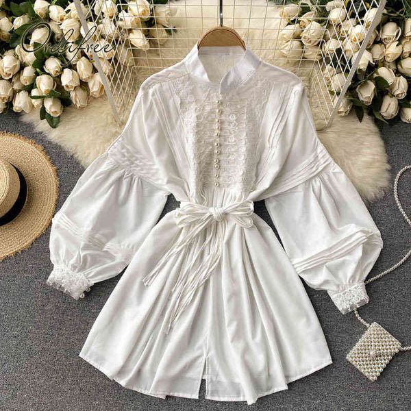 spring autumn women white chiffon mini lace crochet slit pleated belted vintage short party dress 210415, Black;gray
spring autumn women white chiffon mini lace crochet slit pleated belted vintage short party dress 210415, Black;gray