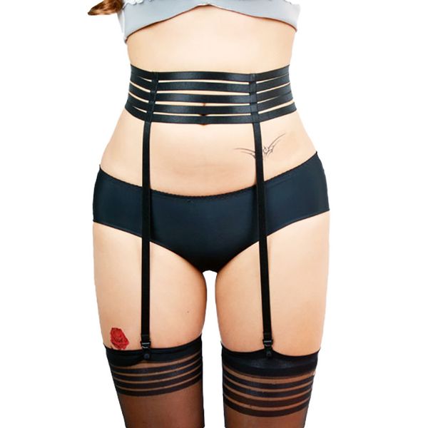 elastic adjustable suspender hollowed out uniform temptation role play garter, Black;white
elastic adjustable suspender hollowed out uniform temptation role play garter, Black;white