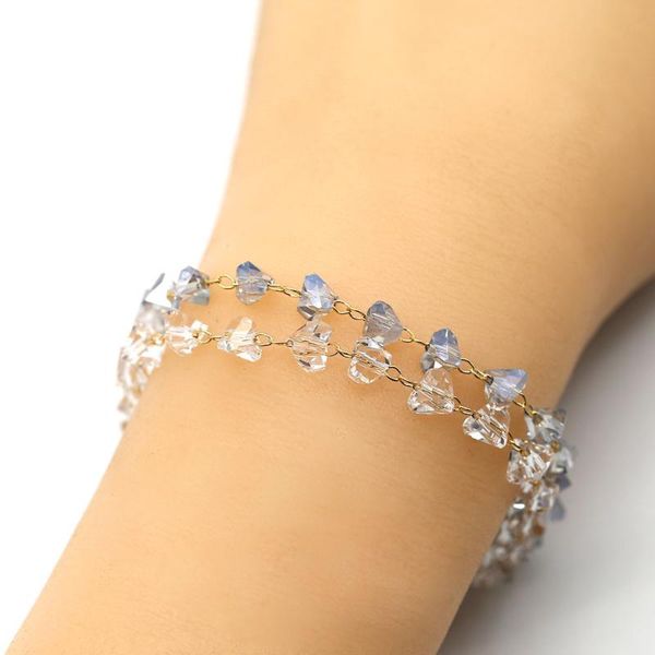 link, chain 2021 fashion crystal bracelet temperament versatile selling women, Black
link, chain 2021 fashion crystal bracelet temperament versatile selling women, Black
