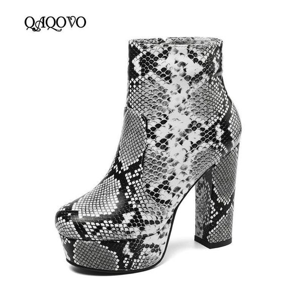 boots 2021 autumn winter women fashion snake print ankle ladies zipper square high heel round toe shoes white apricot, Black
boots 2021 autumn winter women fashion snake print ankle ladies zipper square high heel round toe shoes white apricot, Black