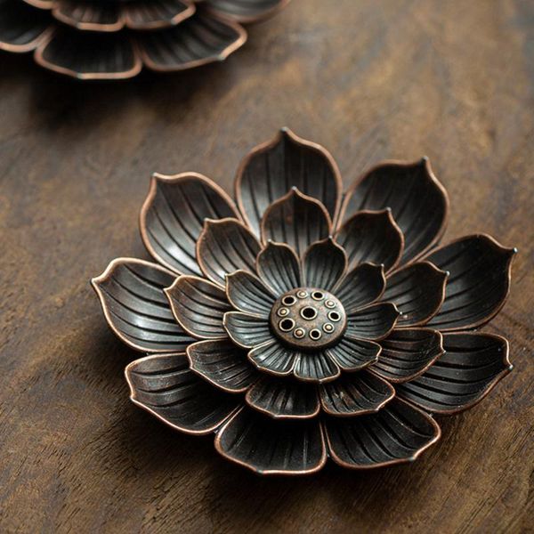 fragrance lamps lotus-shaped lotus incense burner retro el censer holder classic kirsite cone sandalwood
fragrance lamps lotus-shaped lotus incense burner retro el censer holder classic kirsite cone sandalwood