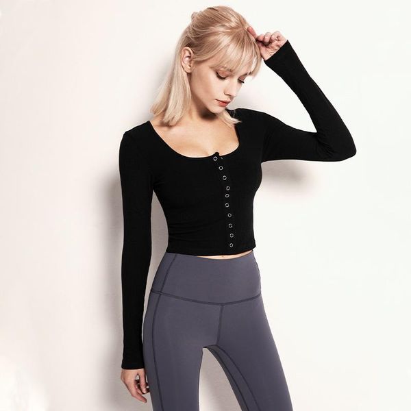 long-sleeved threaded sports breathable quick-drying tank women round-neck yoga slim slimming fitness clothing outfit
long-sleeved threaded sports breathable quick-drying tank women round-neck yoga slim slimming fitness clothing outfit