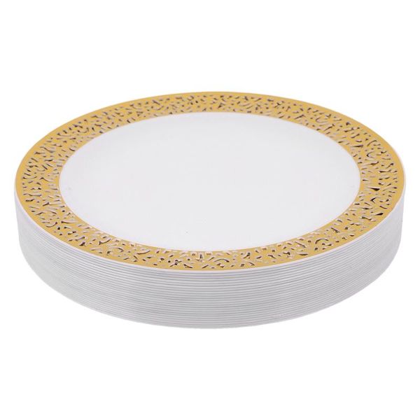 dishes & plates gold disposable plastic -lace design wedding party plates,gold lace salad/dessert 25pack
dishes & plates gold disposable plastic -lace design wedding party plates,gold lace salad/dessert 25pack