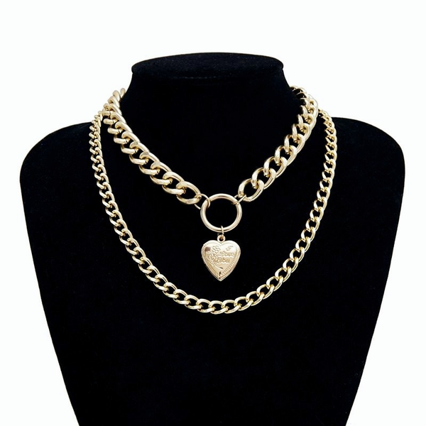 heart love necklaces locket gold chains multilayer necklace chokers necklace jewelry women necklaces hip 38020, Silver
heart love necklaces locket gold chains multilayer necklace chokers necklace jewelry women necklaces hip 38020, Silver