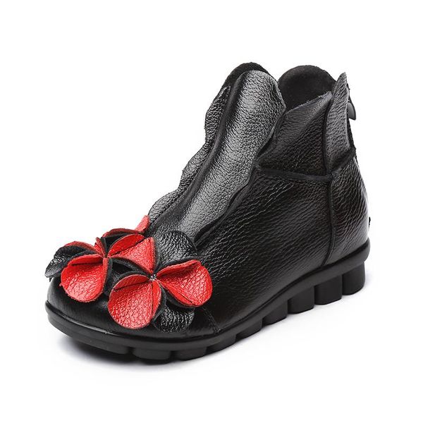 boots 2021 spring vintage handmade genuine leather ankle for women slip-on with flowers hollow out breathable summer flat, Black
boots 2021 spring vintage handmade genuine leather ankle for women slip-on with flowers hollow out breathable summer flat, Black