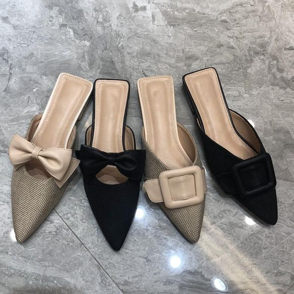 bailamos pointed toe women slippers fashion buckle slip on mules shoes low heel casual outdoor flat slides flip flops, Black
bailamos pointed toe women slippers fashion buckle slip on mules shoes low heel casual outdoor flat slides flip flops, Black
