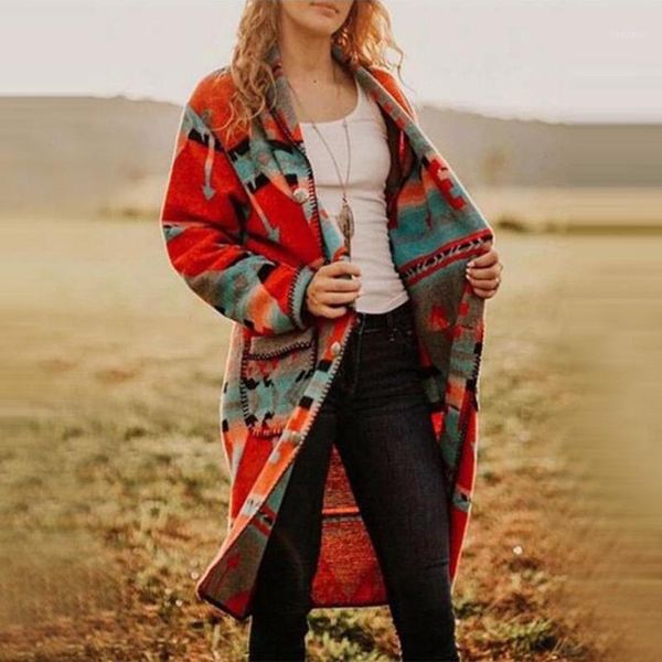 women's wool & blends women fashion long jaceket female sleeve flower print folk-custom pocket casual outwear overcoat #4, Black
women's wool & blends women fashion long jaceket female sleeve flower print folk-custom pocket casual outwear overcoat #4, Black