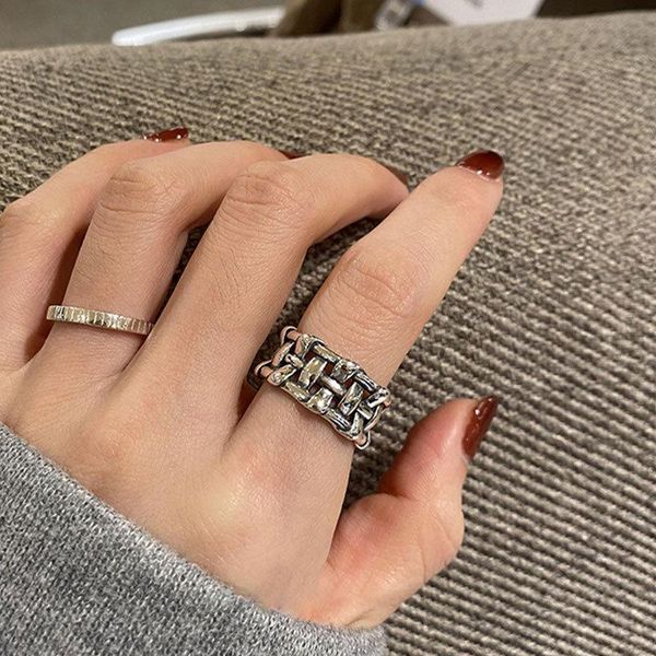 wedding rings aomu 1pc 2021 fashion metal for women couple creative vintage braided geometric round punk party jewelry gifts, Slivery;golden
wedding rings aomu 1pc 2021 fashion metal for women couple creative vintage braided geometric round punk party jewelry gifts, Slivery;golden