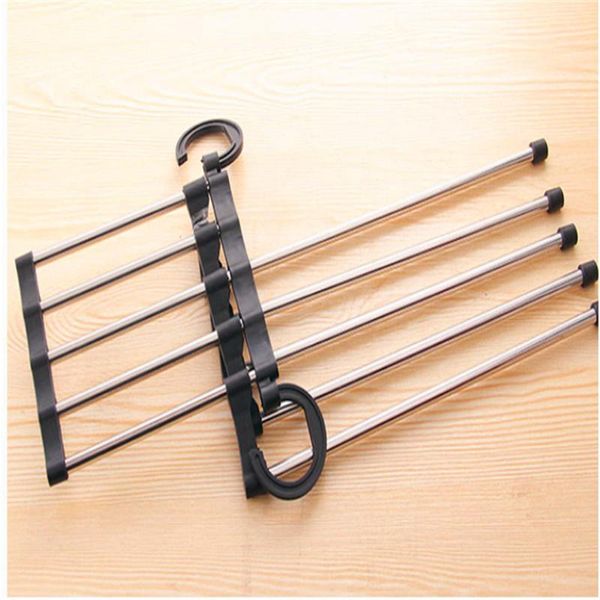 hangers & racks multifunctional pants rack 5 in 1 retractable stainless steel hanger for home traveling easy installation b1
hangers & racks multifunctional pants rack 5 in 1 retractable stainless steel hanger for home traveling easy installation b1