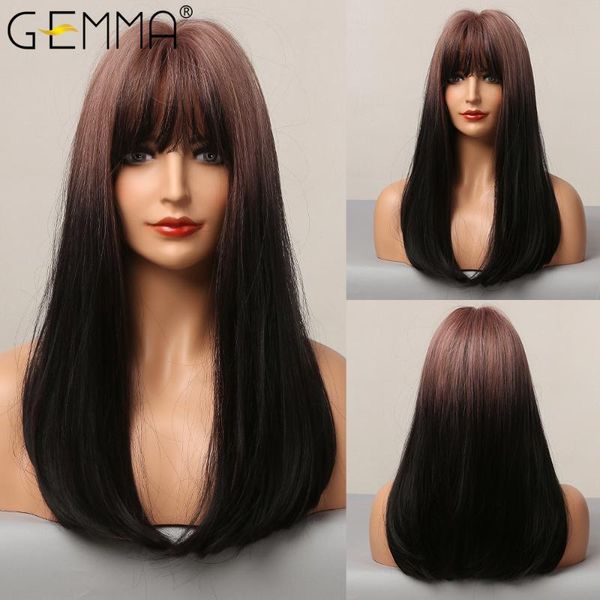 synthetic wigs gemma long straight bob with bangs natural ombre pink black cosplay hair for women high temperature fiber
synthetic wigs gemma long straight bob with bangs natural ombre pink black cosplay hair for women high temperature fiber