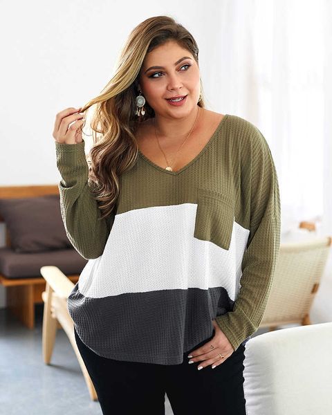 women's sweaters plus size fashion panelled pure color casual women loose long sleeve cl 082n, White;black
women's sweaters plus size fashion panelled pure color casual women loose long sleeve cl 082n, White;black