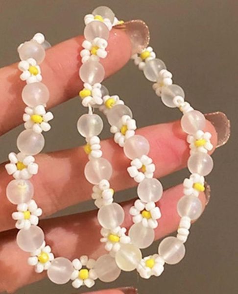 link, chain 2021 korean trendy lovely transparent matte flowers elastic resin beaded acrylic bracelets for women girls jewelry, Black
link, chain 2021 korean trendy lovely transparent matte flowers elastic resin beaded acrylic bracelets for women girls jewelry, Black