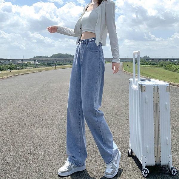 women's pants & capris high waist wide leg jeans women 2021 autumn fashion casual student long button zipper straight denim street, Black;white
women's pants & capris high waist wide leg jeans women 2021 autumn fashion casual student long button zipper straight denim street, Black;white
