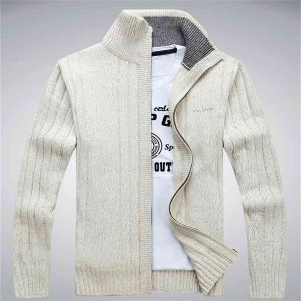 men's winter sweater casual knitted cardigan jackets thick warm clothing cashmere coats outerwear male knit 210812, White;black
men's winter sweater casual knitted cardigan jackets thick warm clothing cashmere coats outerwear male knit 210812, White;black