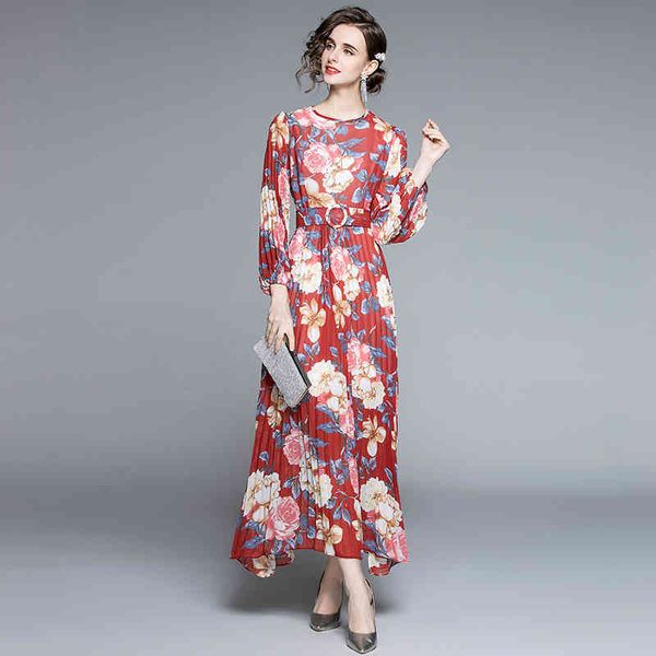 woman spring designer elegant print chiffon pleated dress female bohemia beach dress ladies floral retro party maxi dresses 210525, Black;gray
woman spring designer elegant print chiffon pleated dress female bohemia beach dress ladies floral retro party maxi dresses 210525, Black;gray