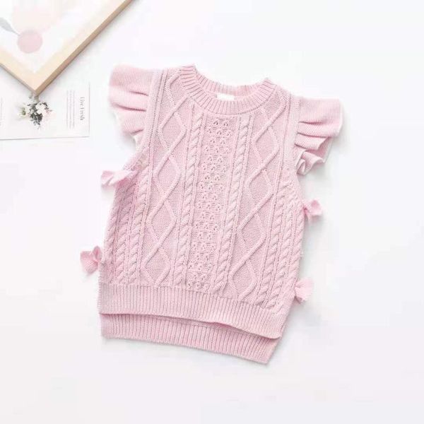 pullover kids autumn knit vest, solid color o-neck ruffled cropped waistcoat for little girls, 1-7 years, pink/gray/red, Blue
pullover kids autumn knit vest, solid color o-neck ruffled cropped waistcoat for little girls, 1-7 years, pink/gray/red, Blue