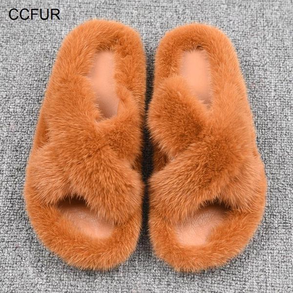 women's fur slippers 100% real mink european station ladies slides flat heel fashion luxury s6077, Black
women's fur slippers 100% real mink european station ladies slides flat heel fashion luxury s6077, Black