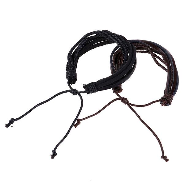 charm bracelets women men hand-woven leather bracelet multilayer wrap braided rope wristband & bangles, Golden;silver
charm bracelets women men hand-woven leather bracelet multilayer wrap braided rope wristband & bangles, Golden;silver