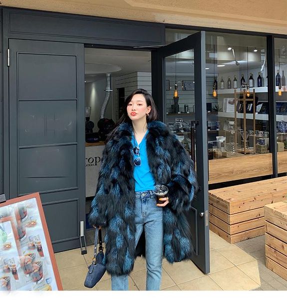 women's fur & faux real natural coat fashion long loose style ladies warm winter waistcoats custom big size, Black
women's fur & faux real natural coat fashion long loose style ladies warm winter waistcoats custom big size, Black