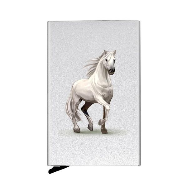 card holders handsome white horse design fully automatic men anti metal holder wallet women fashion aluminum case gift, Brown;gray
card holders handsome white horse design fully automatic men anti metal holder wallet women fashion aluminum case gift, Brown;gray