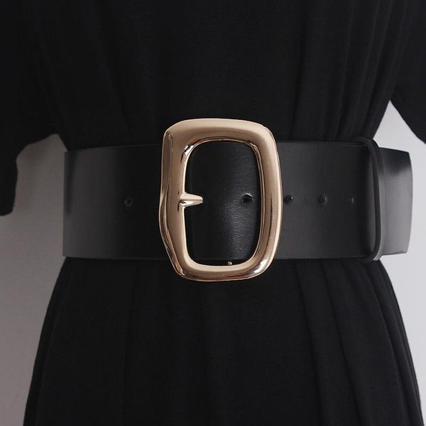 belts women's runway fashion black genuine leather cummerbunds female dress corsets waistband decoration wide belt tb359, Black;brown
belts women's runway fashion black genuine leather cummerbunds female dress corsets waistband decoration wide belt tb359, Black;brown