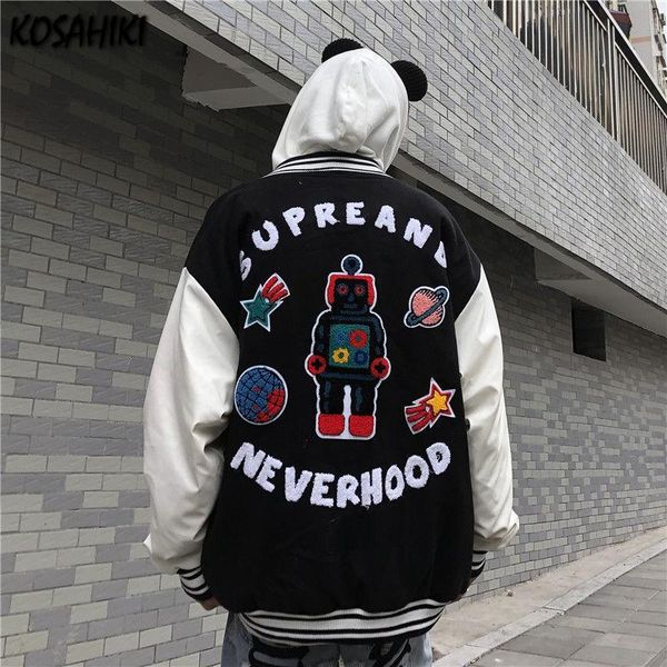 women's jackets kosahiki japanese vintage letter baseball ins harajuku hip hop jacket autumn streetwear women men fashion ulzzang coat, Black;brown
women's jackets kosahiki japanese vintage letter baseball ins harajuku hip hop jacket autumn streetwear women men fashion ulzzang coat, Black;brown