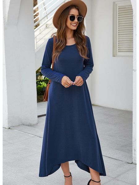 casual dresses autumn spring women ladies long sleeve crew neck solid color big hem plus size one piece suit female party wear, Black;gray
casual dresses autumn spring women ladies long sleeve crew neck solid color big hem plus size one piece suit female party wear, Black;gray