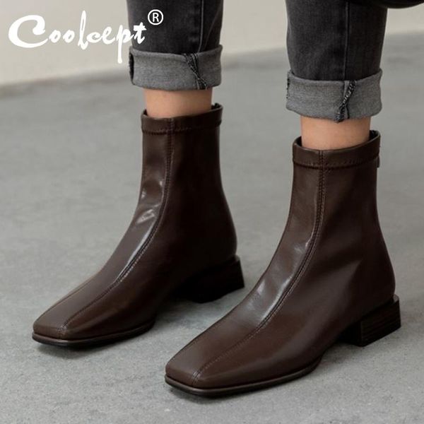 boots coolcept women short zipper square heel ankle fashion cool autumn winter shoes footwear size 31-43, Black
boots coolcept women short zipper square heel ankle fashion cool autumn winter shoes footwear size 31-43, Black