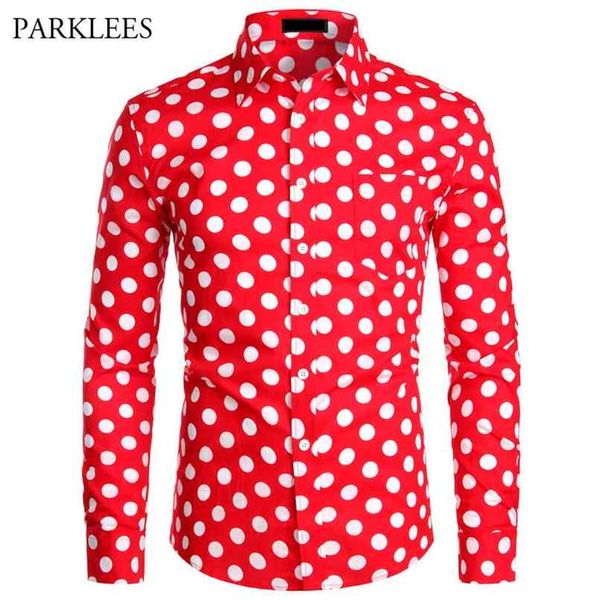 red mens polka dot shirt casual button up dress shirts men chemise homme party club male garden point camisas masculina 210809, White;black
red mens polka dot shirt casual button up dress shirts men chemise homme party club male garden point camisas masculina 210809, White;black