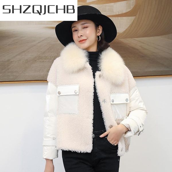 women's fur & faux jcgb 2021 real coat female collar sheep shearing duck down jacket women winter pink korean vintage wool 2, Black
women's fur & faux jcgb 2021 real coat female collar sheep shearing duck down jacket women winter pink korean vintage wool 2, Black