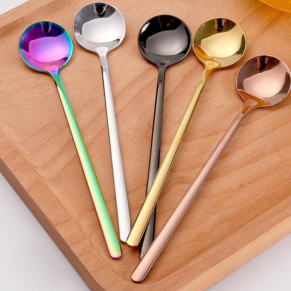 spoons 13cm vacuum plating stainless steel coffee spoon long handle tea kitchen drinking flatware
spoons 13cm vacuum plating stainless steel coffee spoon long handle tea kitchen drinking flatware