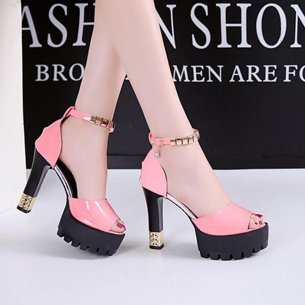 solid women club sandals summer woman dress heels thick platform pumps female office high womans party shoes, Black
solid women club sandals summer woman dress heels thick platform pumps female office high womans party shoes, Black