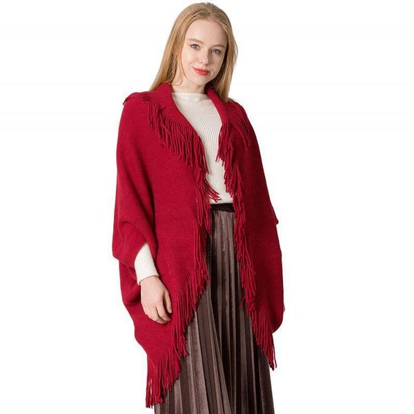 scarves autumn winter women knitting ponchos and capes fringed sweater with sleeve cardigan cloak soft thick warm tippet pashmina, Blue;gray
scarves autumn winter women knitting ponchos and capes fringed sweater with sleeve cardigan cloak soft thick warm tippet pashmina, Blue;gray