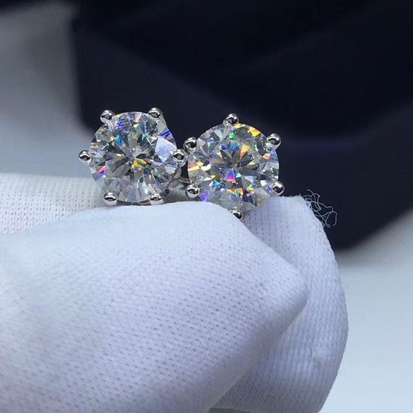 stud 925 sterling silver diamond earrings passed test perfect cut round shape 6 moissanite fine jewelry, Golden;silver
stud 925 sterling silver diamond earrings passed test perfect cut round shape 6 moissanite fine jewelry, Golden;silver
